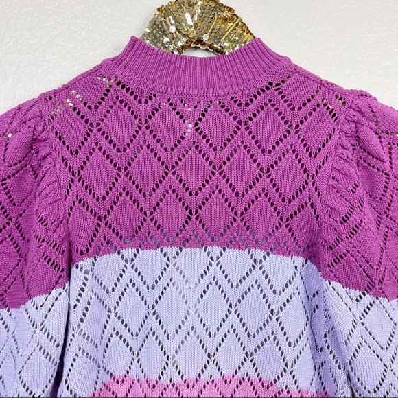 BCBGeneration • Bonnie Striped Short Sleeve Sweater - Picture 16 of 16